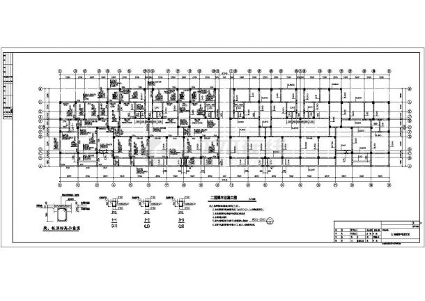某地五层框架结构住宅全套结构施工图-图二