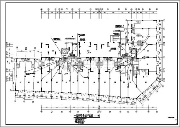 [江苏]某16936平米十五层住宅楼电气设计施工图-图二