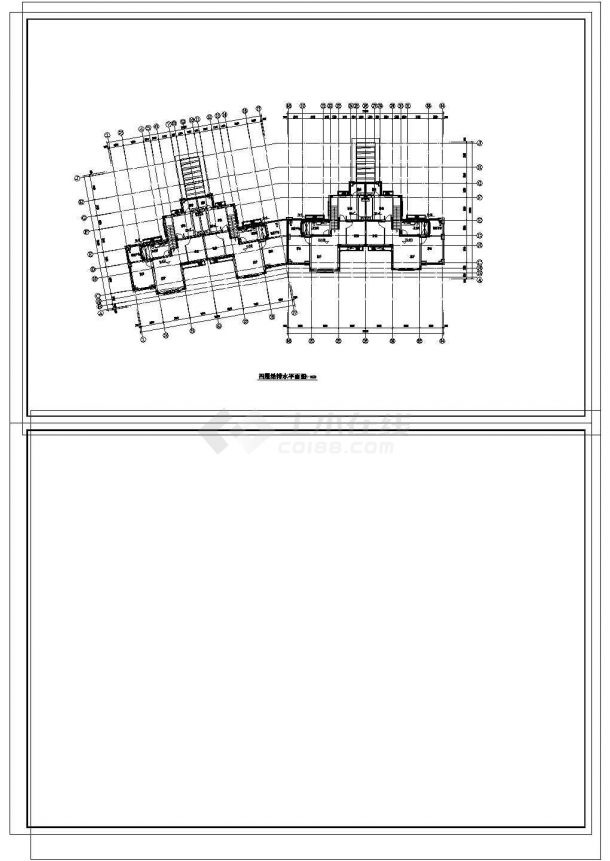 [辽宁]4层居住建筑给排水施工图（同层排水）-图一
