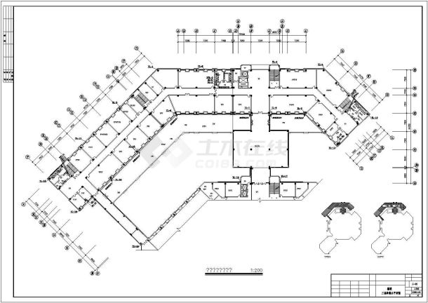 [四川]五层知名大学图书馆给排水施工图-图二