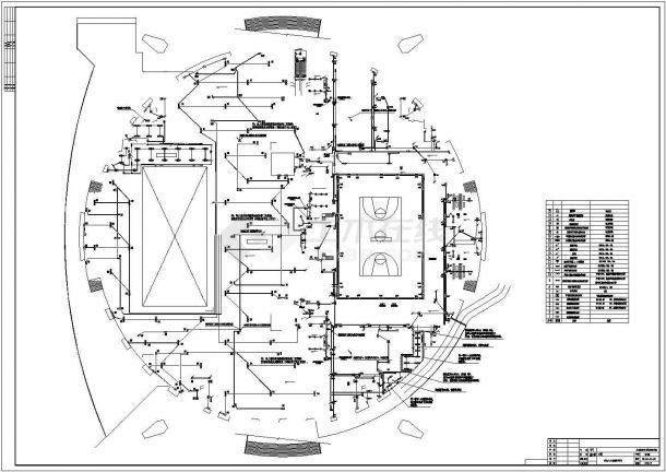 【四川】39420㎡某四层综合体育馆完整电气设计施工图纸-图一