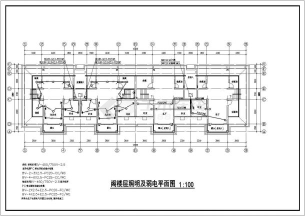 新农村五层住宅楼电气设计施工图纸-图二