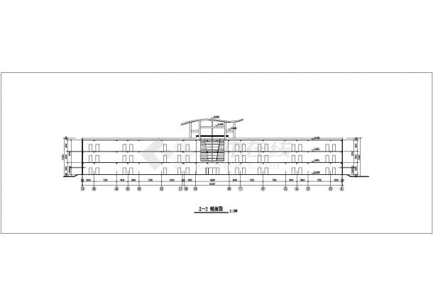 某5946平方米四层框架结构综合楼建筑毕业设计方案图-图一