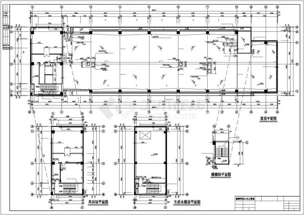 [襄樊]某8563平方米七层框架结构科研楼建筑扩初图（高40米）-图一