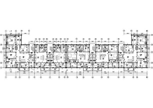 某5824平方米小区七层砖混结构住宅楼建筑毕业设计施工图（高20米）-图二