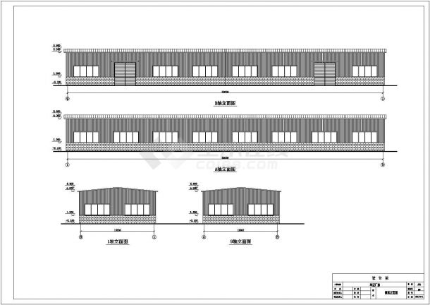 某地单层12米跨门式钢架结构厂房全套结构施工图-图一