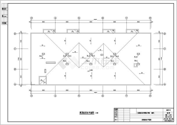 [湖南]4799㎡三层商业服务楼给排水施工图（含地下车库）-图一