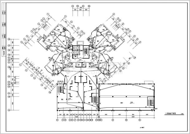 河北某地上十六层商住楼强弱电部分电气设计图纸（二级负荷）-图二