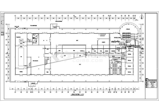 某地二层汽车站大厅电气设计施工图-图一