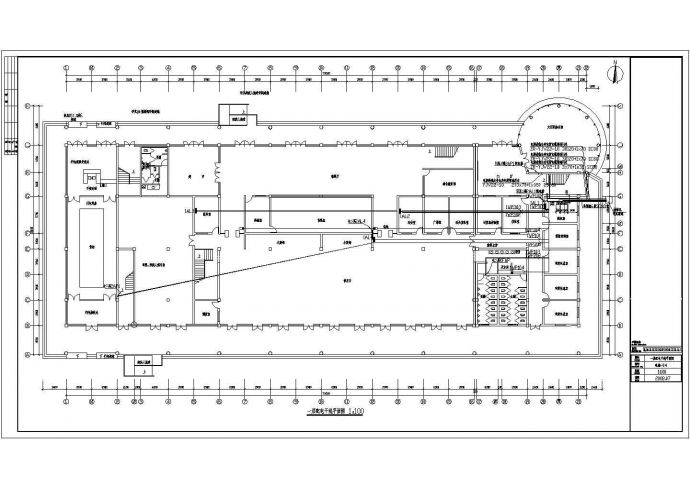 某地二层汽车站大厅电气设计施工图_图1