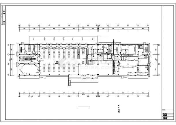 辽宁某地上四层框架结构客运站全套电气施工图（二级负荷，第三类防雷）-图一