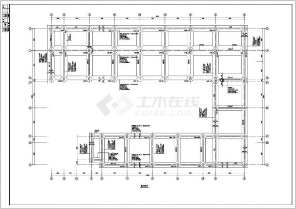 某四层框架民工公寓结构设计施工图（7度抗震）-图二