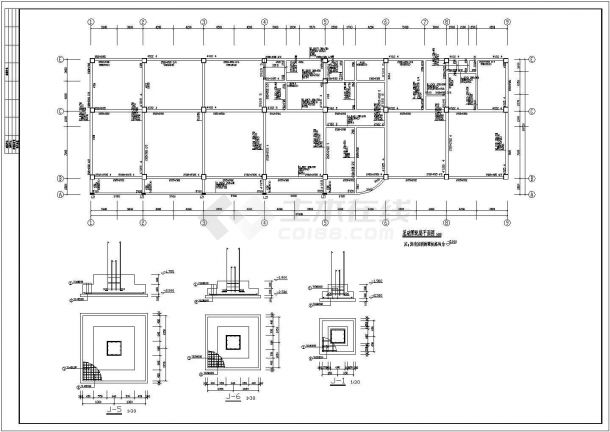 【山东】框架结构多层综合楼结构设计施工图（7度抗震）-图一