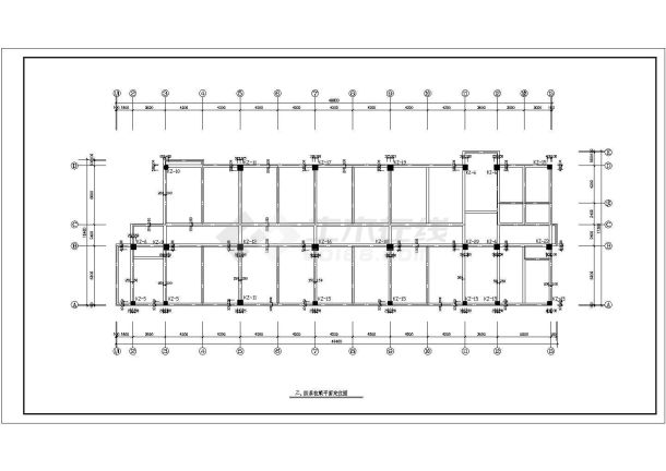 某桩基础框架住宅结构竣工设计图（6度抗震）-图一