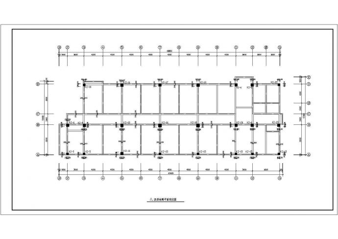 某桩基础框架住宅结构竣工设计图（6度抗震）_图1