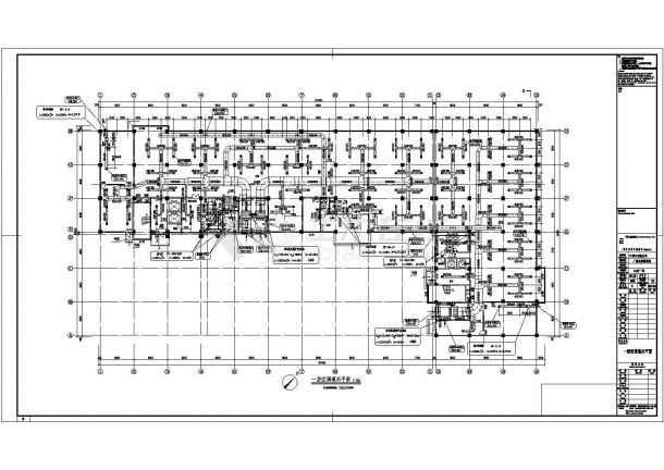 [南京]70000㎡八层电子工业厂房空调通风设计全套施工图纸(风冷热泵)-图二