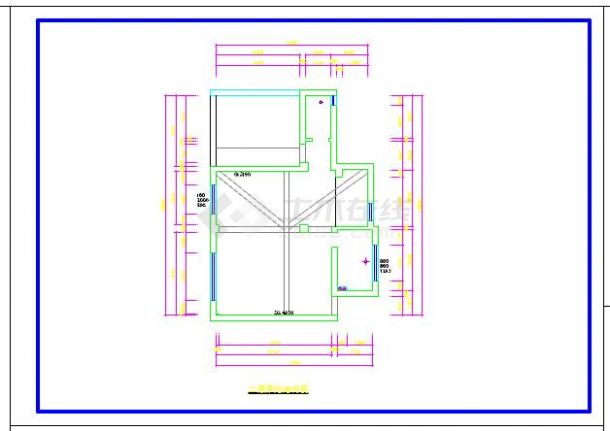 精装修样板房施工示意图CAD详图-图二