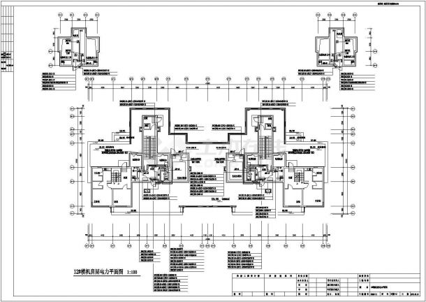 [黑龙江]某30921㎡四十三层商住楼电气全套施工图纸(第一类防雷，三级负荷)-图一
