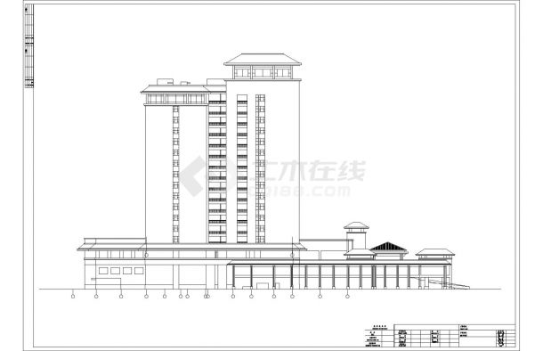 [陕西]大型十六层五星级宾馆给排水全套施工图-图二