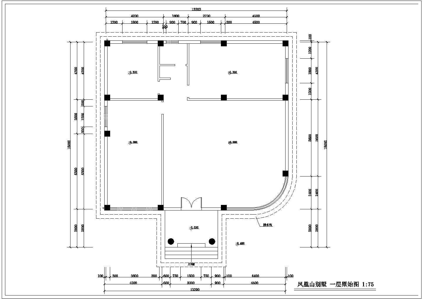 某地三层框架结构别墅（带夹层）室内装修设计施工图