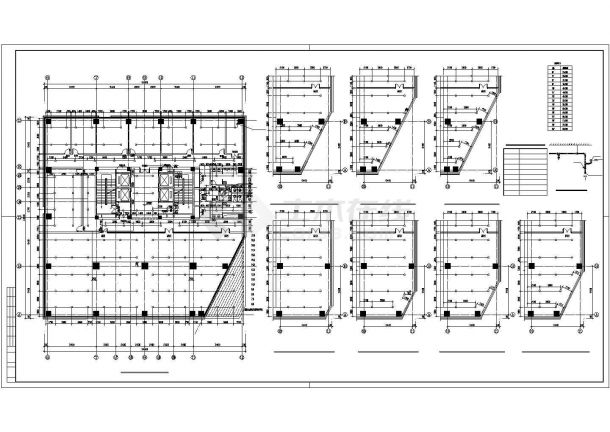 某54600㎡二十二层综合文化大厦给排水全套施工图-图二
