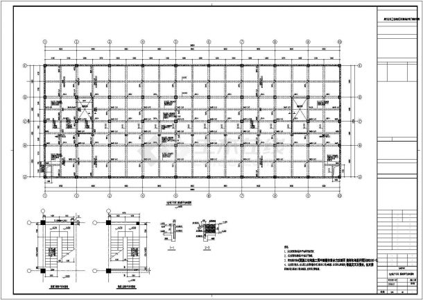 某俱乐部框架地下车库结构设计施工图（桩基础）-图二