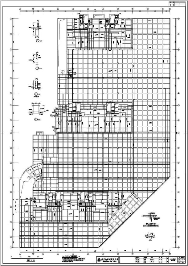 【秦皇岛】某高层地下室及桩筏基础结构设计施工图-图一