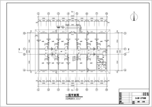 某独立基础两层框架结构管理房结构设计施工图（7度抗震）-图一