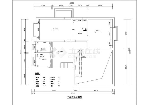 湘阴嘉园小区精装修样板房施工图-图二