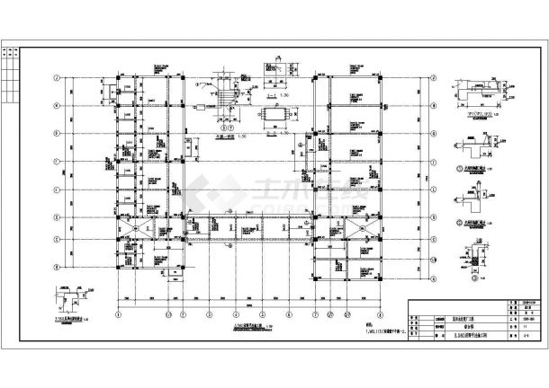 某独立基础框架办公综合楼结构设计施工图（6度抗震）-图二
