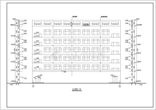 某特殊教育学校六层学生宿舍楼建筑设计施工图-图二