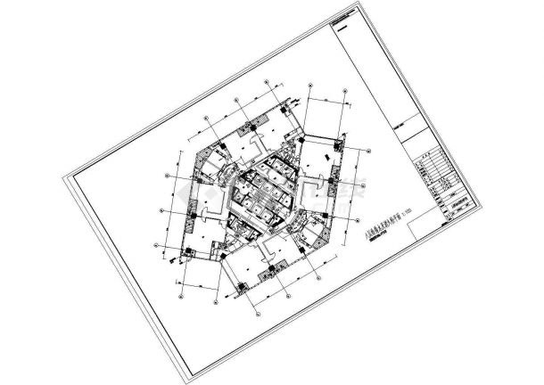 [江苏]86680.7㎡四十一层电器广场建筑全套给排水施工图纸（塔楼、裙房）-图二