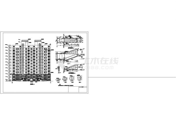 【南京市】十一层住宅建筑设计施工图-图二
