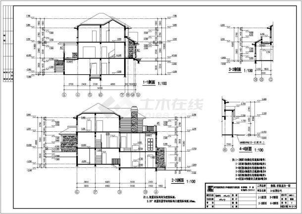 某地两层框架结构别墅建筑设计方案图-图二