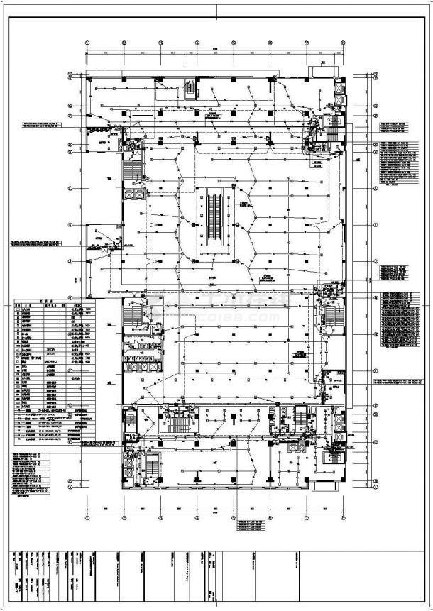 【江苏】45694㎡综合购物中心全套电气施工图纸（完整供配电系统）-图一