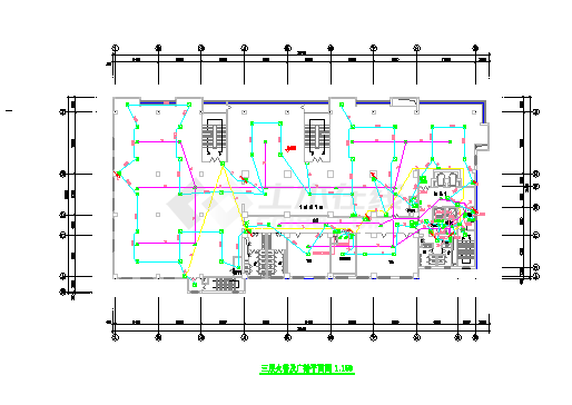 包头某36902.9㎡二十六层商务大厦电气深化设计图（含人防）-图一