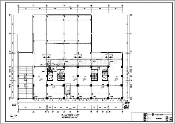 [湖南]36000㎡十六层综合商业楼全套电气施工图纸（商业街地下三层大样）-图二