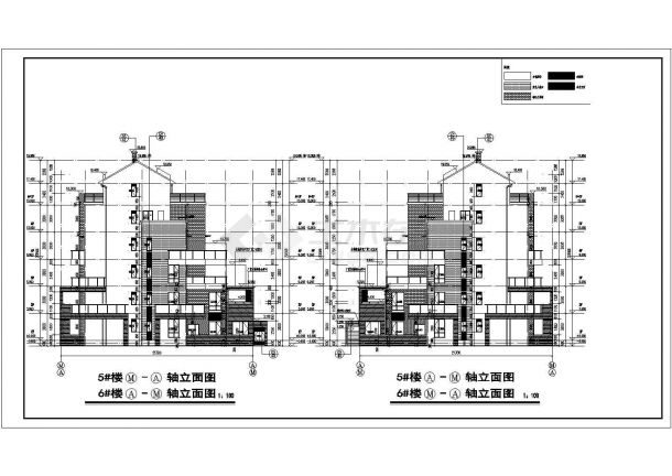 某地区某六层楼住宅建筑设计施工图-图二