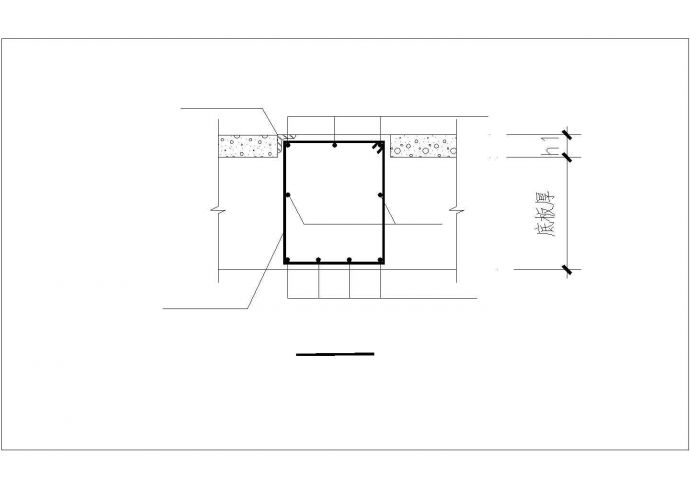 单扇防护密闭门门框墙结构施工CAD图_图1