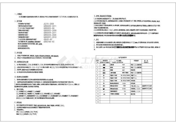 [新疆]11874㎡大型知名食品公司扩建电气施工图纸-图一