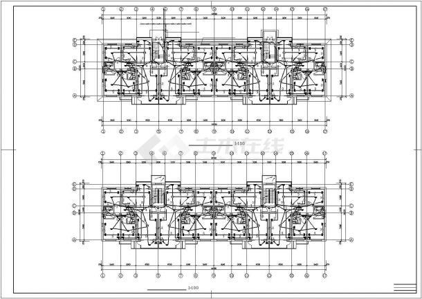 高层住宅楼建筑电气设计CAD施工图-图二
