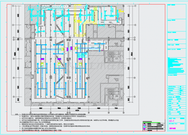  [Harbin] Air conditioning design and construction drawing of 1353 ㎡ well-known store - Figure 1