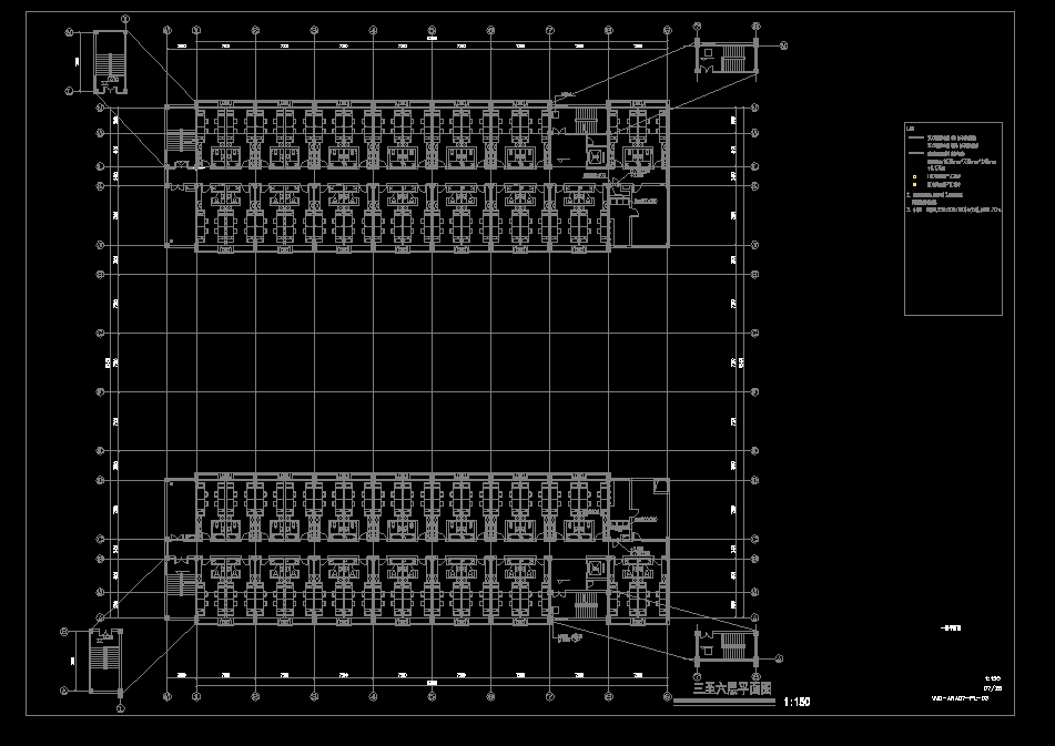 [四川]11671.61㎡六层企业食堂宿舍楼强弱电施工图（15年最新设计系统全面）