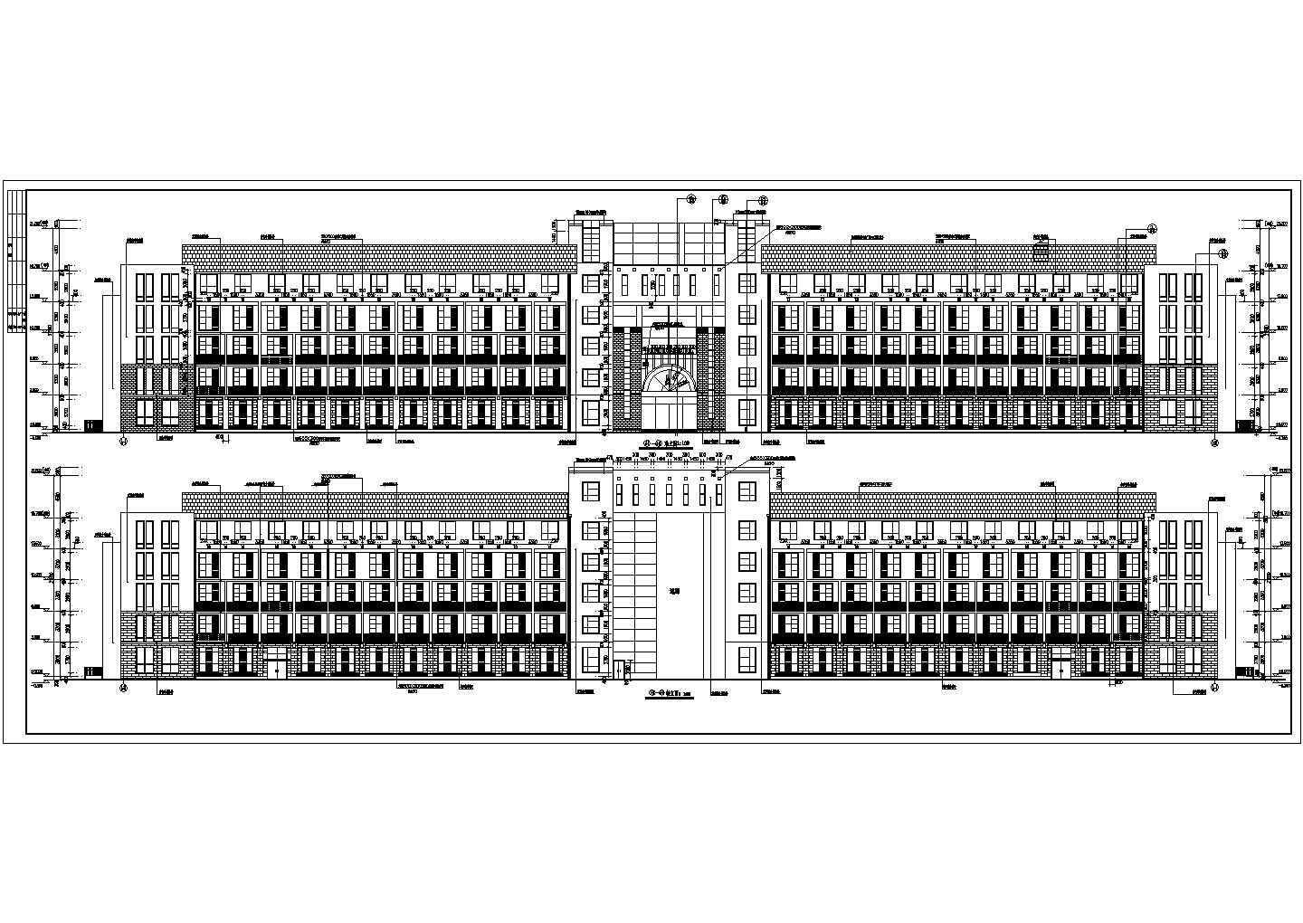 迁安市6层混合结构敬老院建筑施工图纸