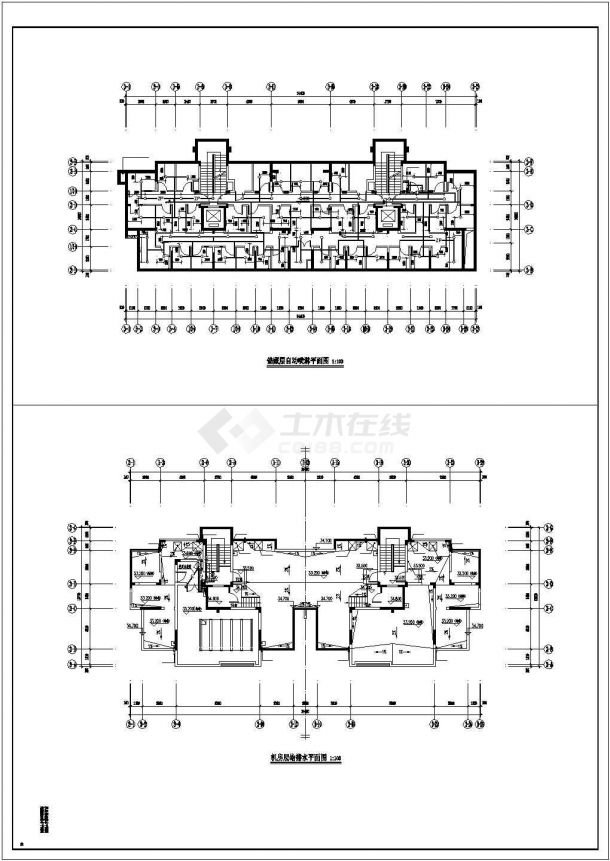[青海]134053.63㎡五层住宅小区室内外给排水施工图-图二