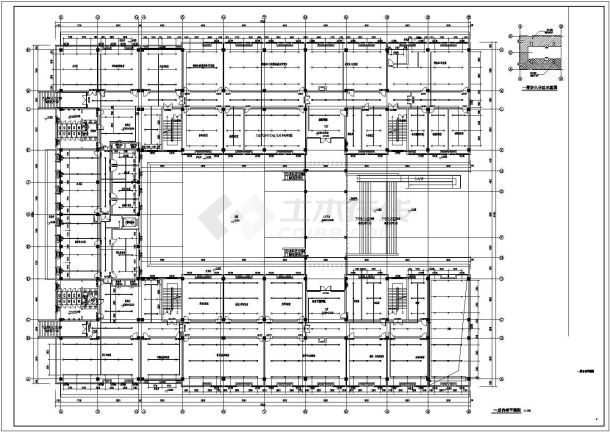 [重庆]六层大学实验楼给排水消防施工图-图二