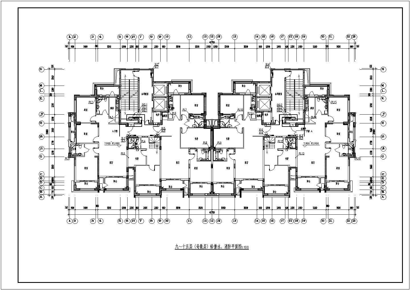 [辽宁]30层住宅及公建给排水消防施工图