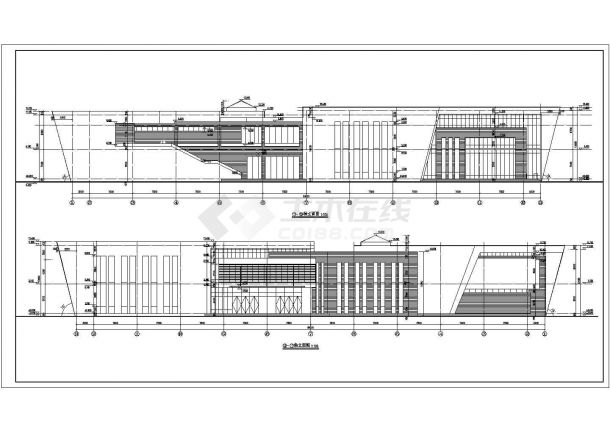 某企业2层混凝土框架结构食堂建筑设计方案-图二