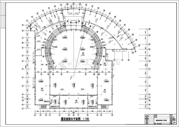 [山东]四层剧场建筑给排水施工图-图二