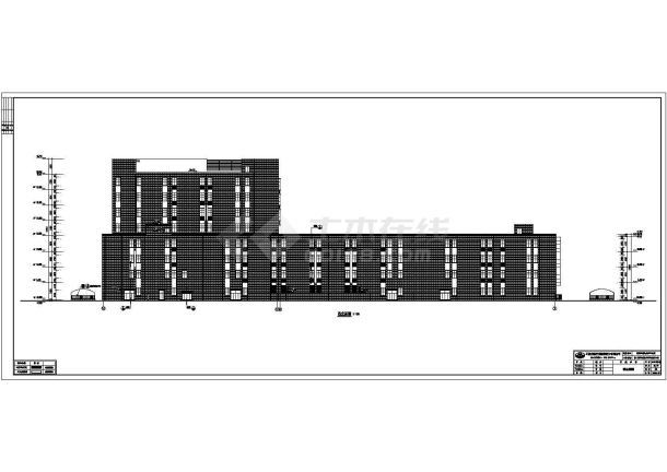 某地框架结构商业楼建筑设计施工图-图二